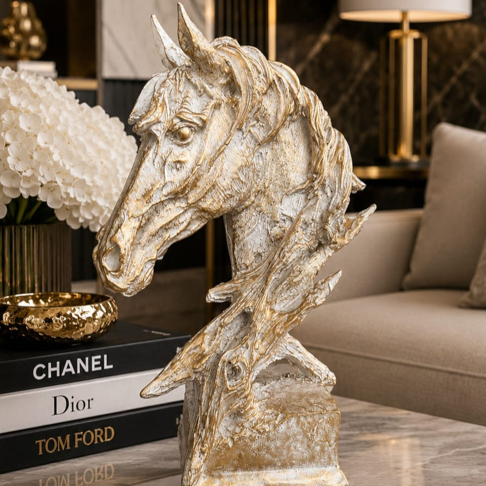 Luxury Horse Head Sculpture