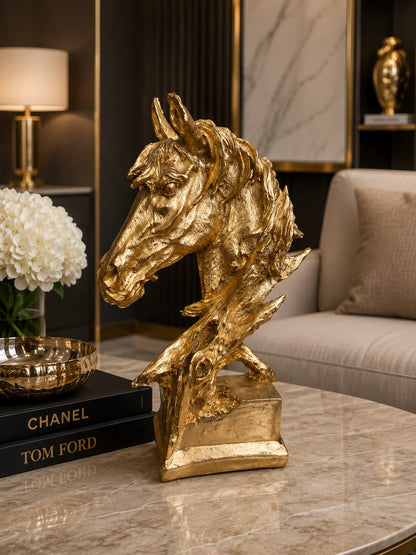 Luxury  Horse Head Sculpture