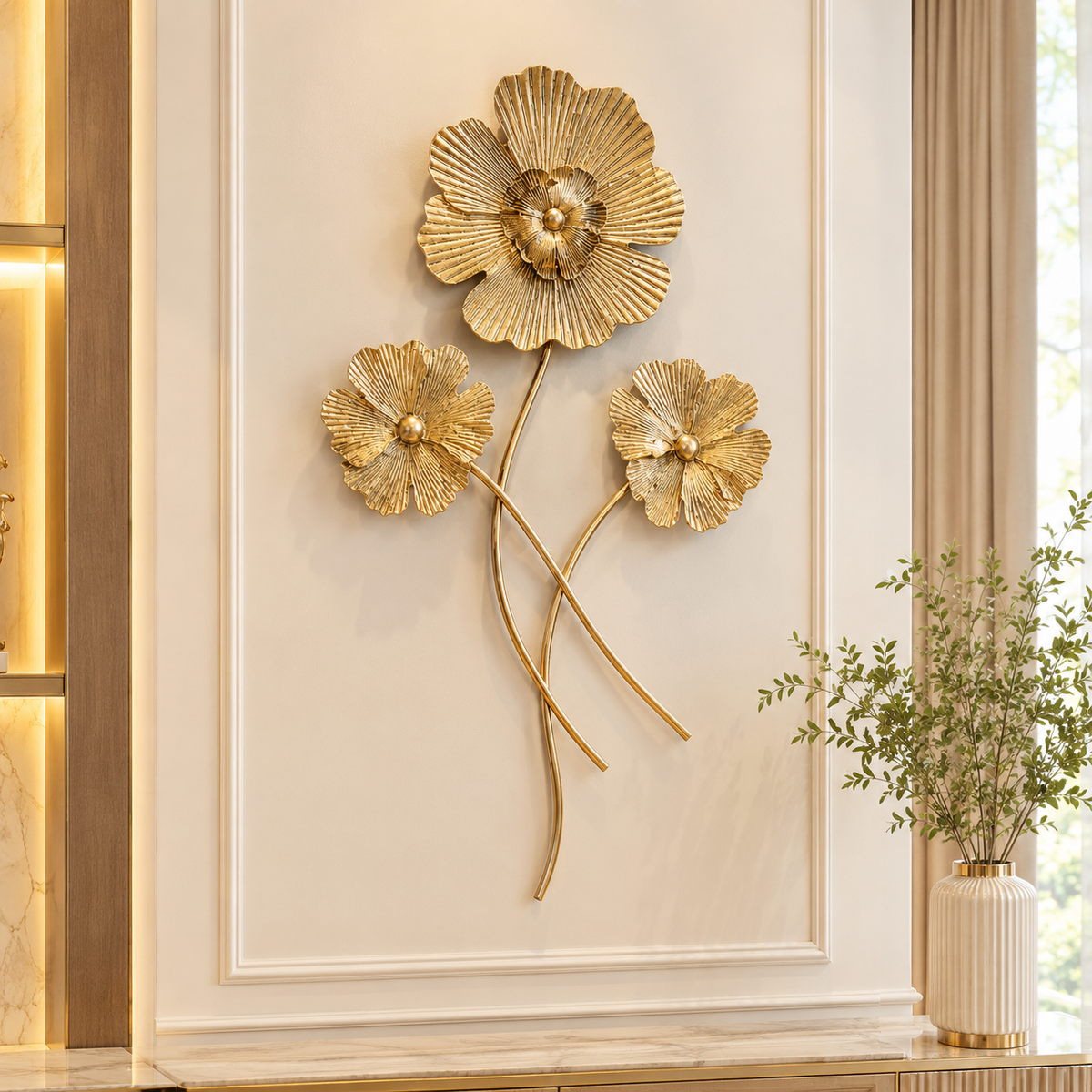 Flower Metal Wall Hanging