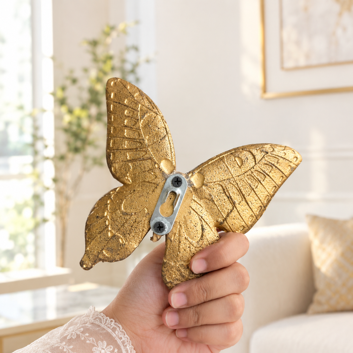 Resin Butterfly Wall Mounted 3 Pcs Set