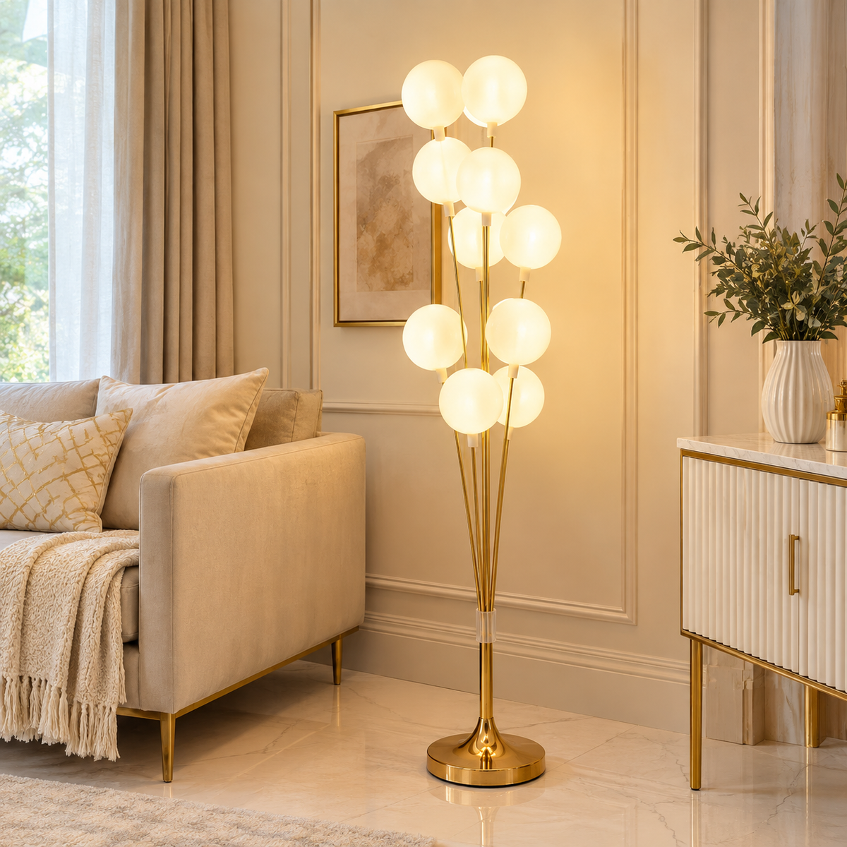 Luxurt Ball Floor Lamp