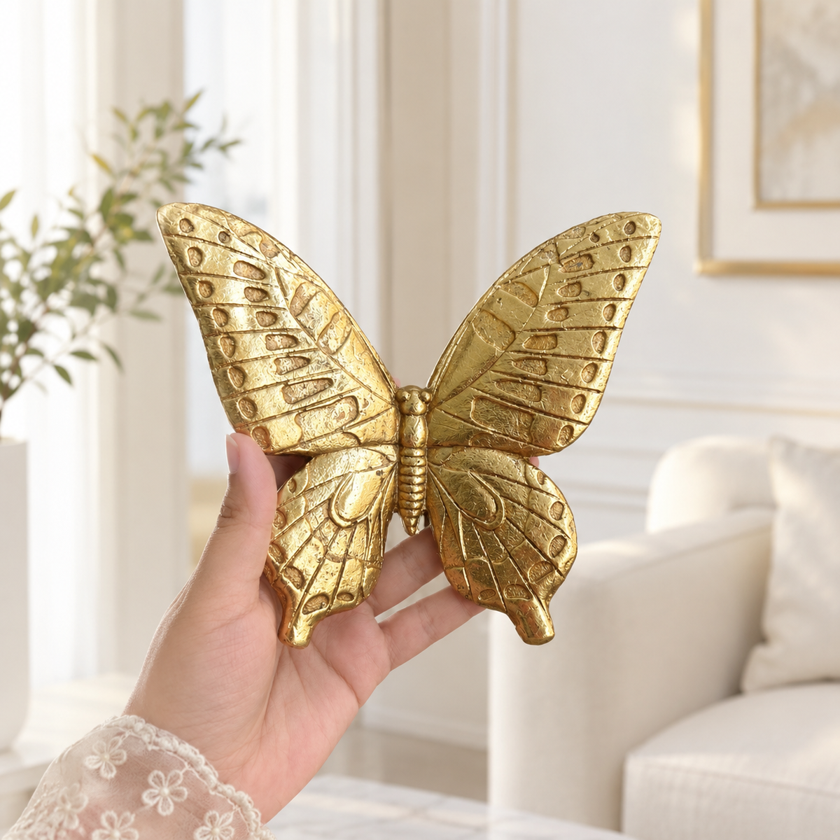 Resin Butterfly Wall Mounted 3 Pcs Set