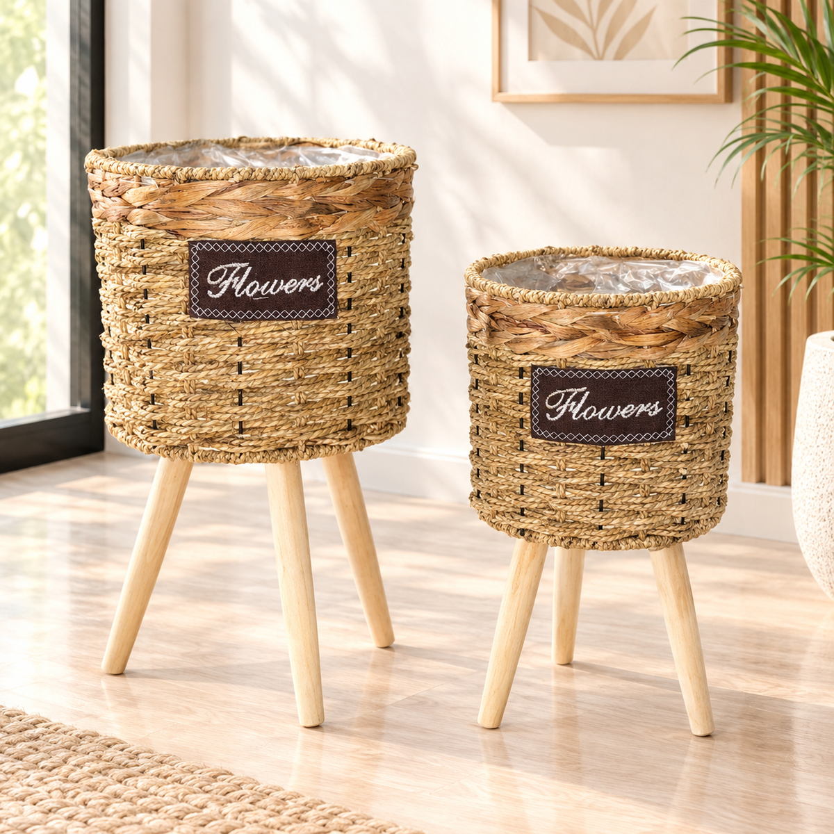 Nordic Handwoven Planter Stand